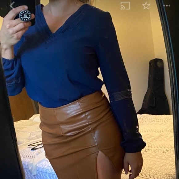 Navy boho long sleeve too - Picture 7 of 7